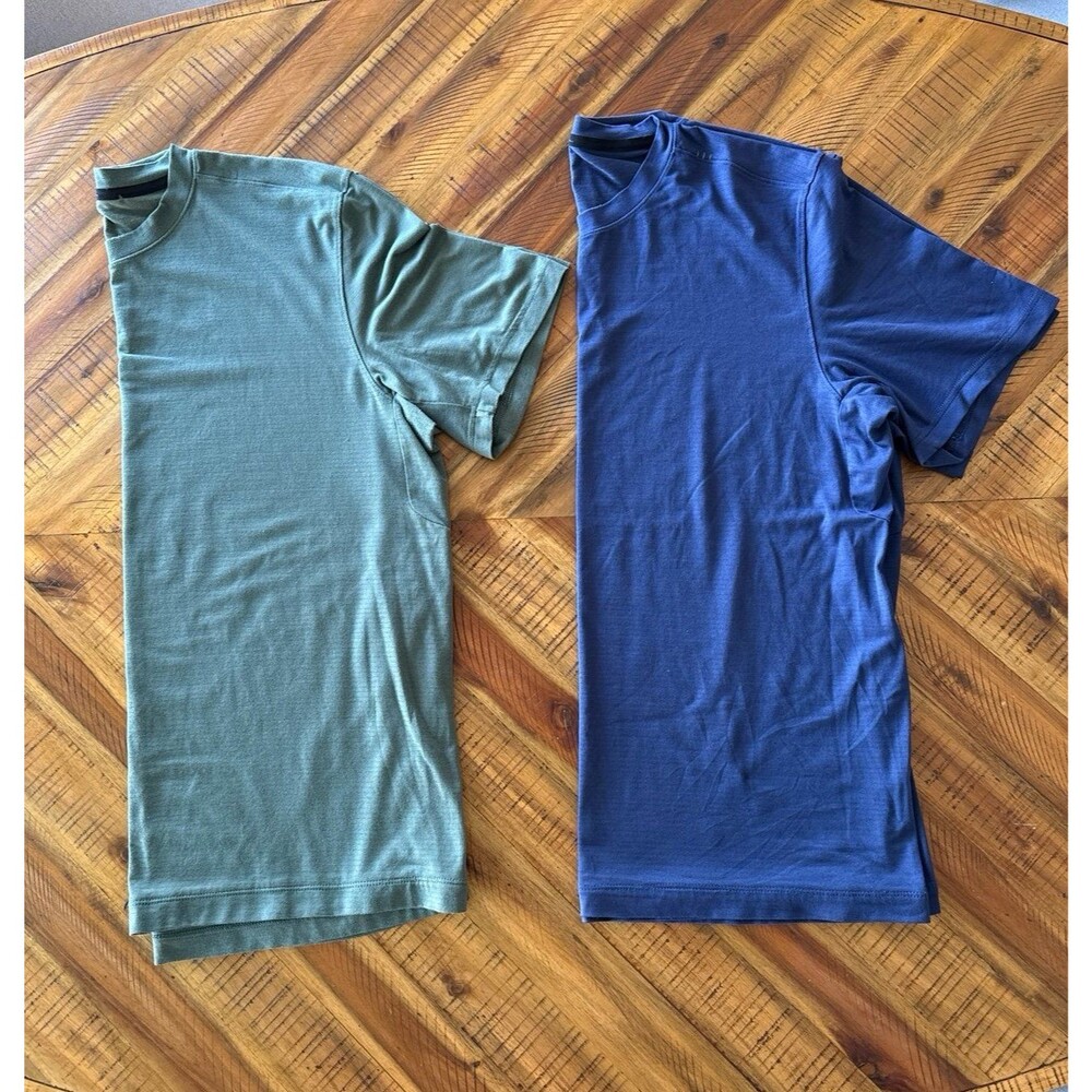 Lululemon Drysense Short Sleeve Shirt Bundle 2 Pack Men’s XL Navy Blue Milita